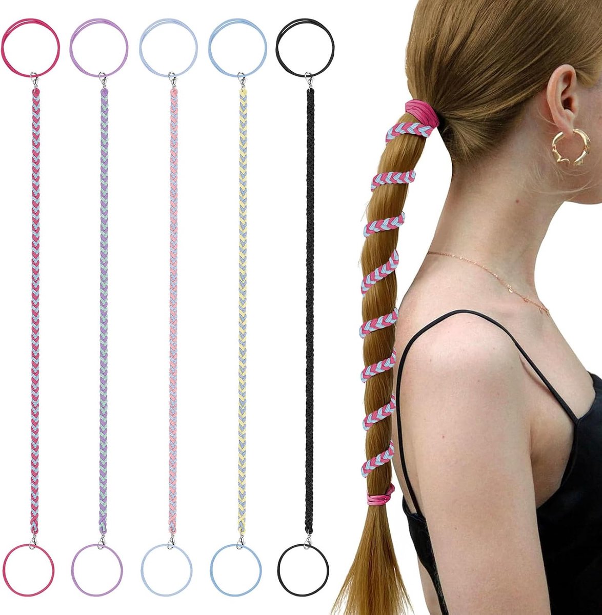 4 stuks veters met strass, 120 cm ronde glinsterende veters, veters voor schoenen, reservekoorden voor laarzen, tennisschoenen, loopschoenen (wit en zwart)