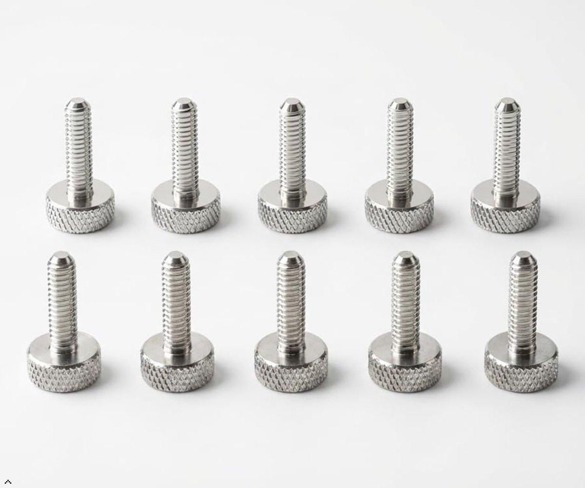 M5 kartelschroeven van aluminium, zilver, 15 mm lengte, set van 10 stuks