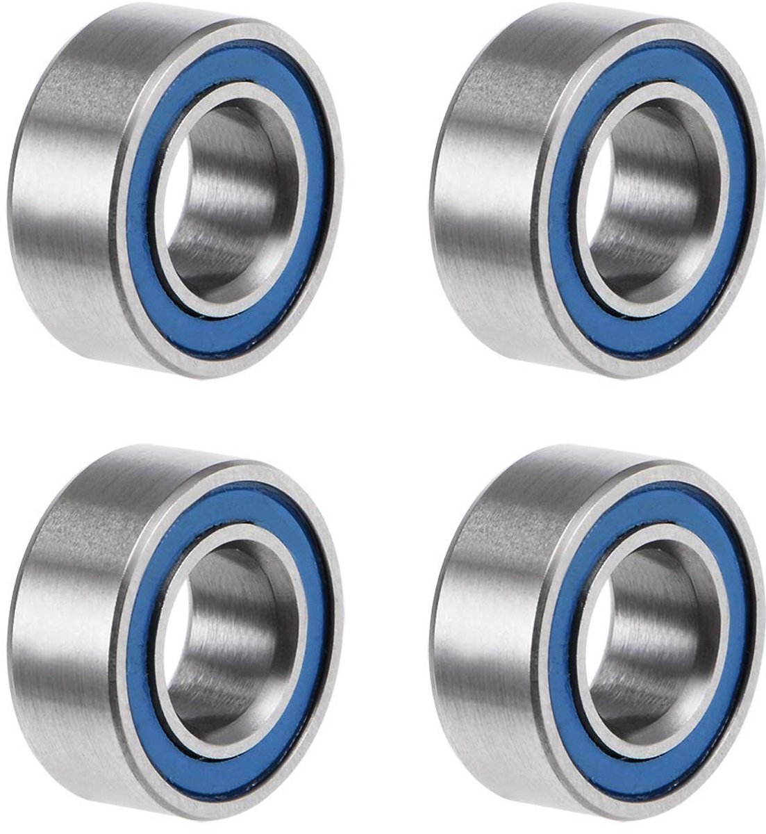 Lagers MR105-2RS 5 mm binnendiameter 10 mm buitendiameter. 4 mm boring dubbel verzegeld chroomstaal blauwe afdichting Z2