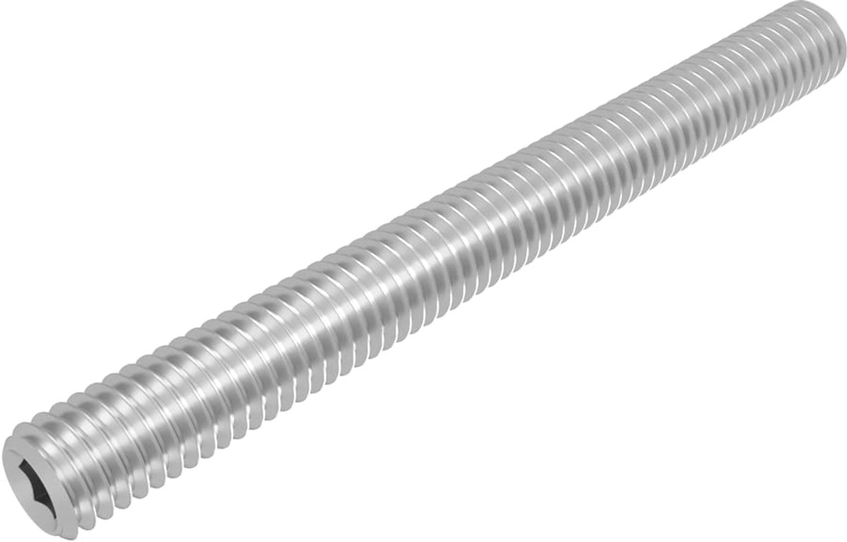stelschroef met conische punt M8 x 80 mm, RVS V2A VA A2, DIN 913 / ISO 4026, binnenzeskant, 20 stuks
