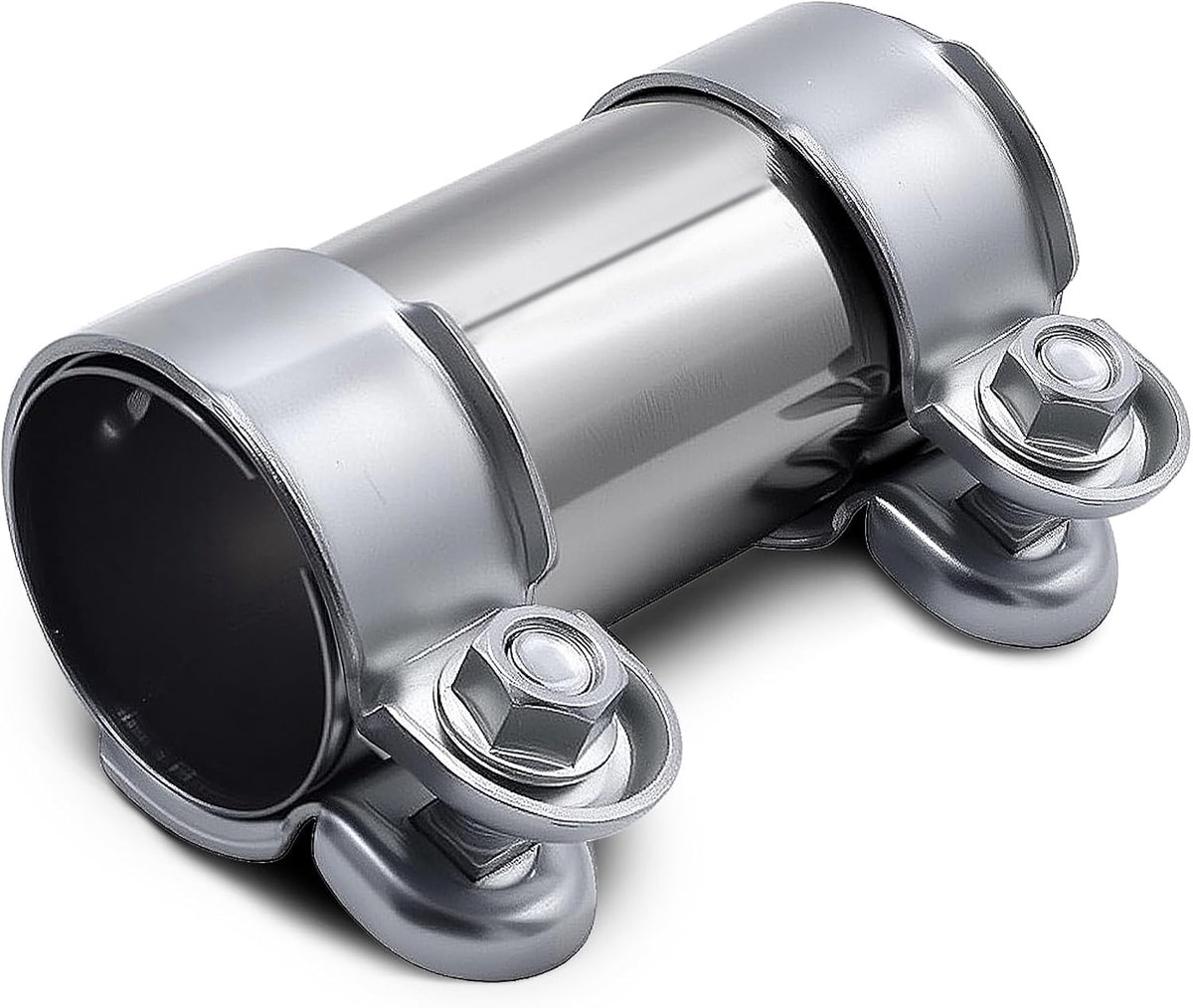 uitlaatklem, Ø 60 mm x 95 mm, roestvrij staal, buisverbinder, uitlaatklem, universeel, corrosiebestendig, uitlaatpijpklem voor uitlaatpijp met 60 mm diameter