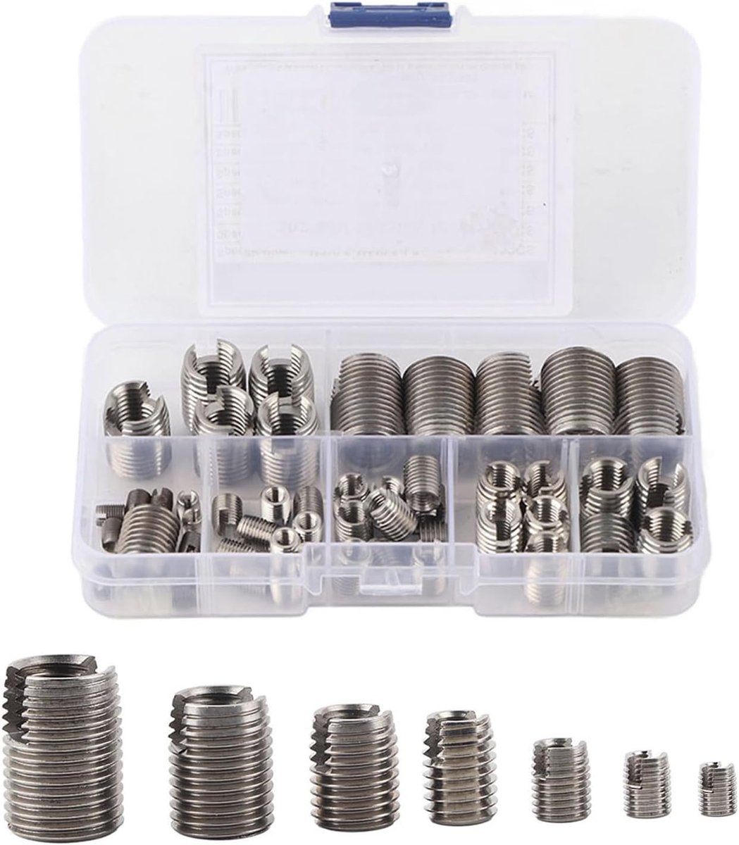 draadreparatieset Draadinzetstuk Schroefverbindingsgereedschap met binnendraadversterking Draadreparatiegereedschap voor het verbeteren van de draadsterkte