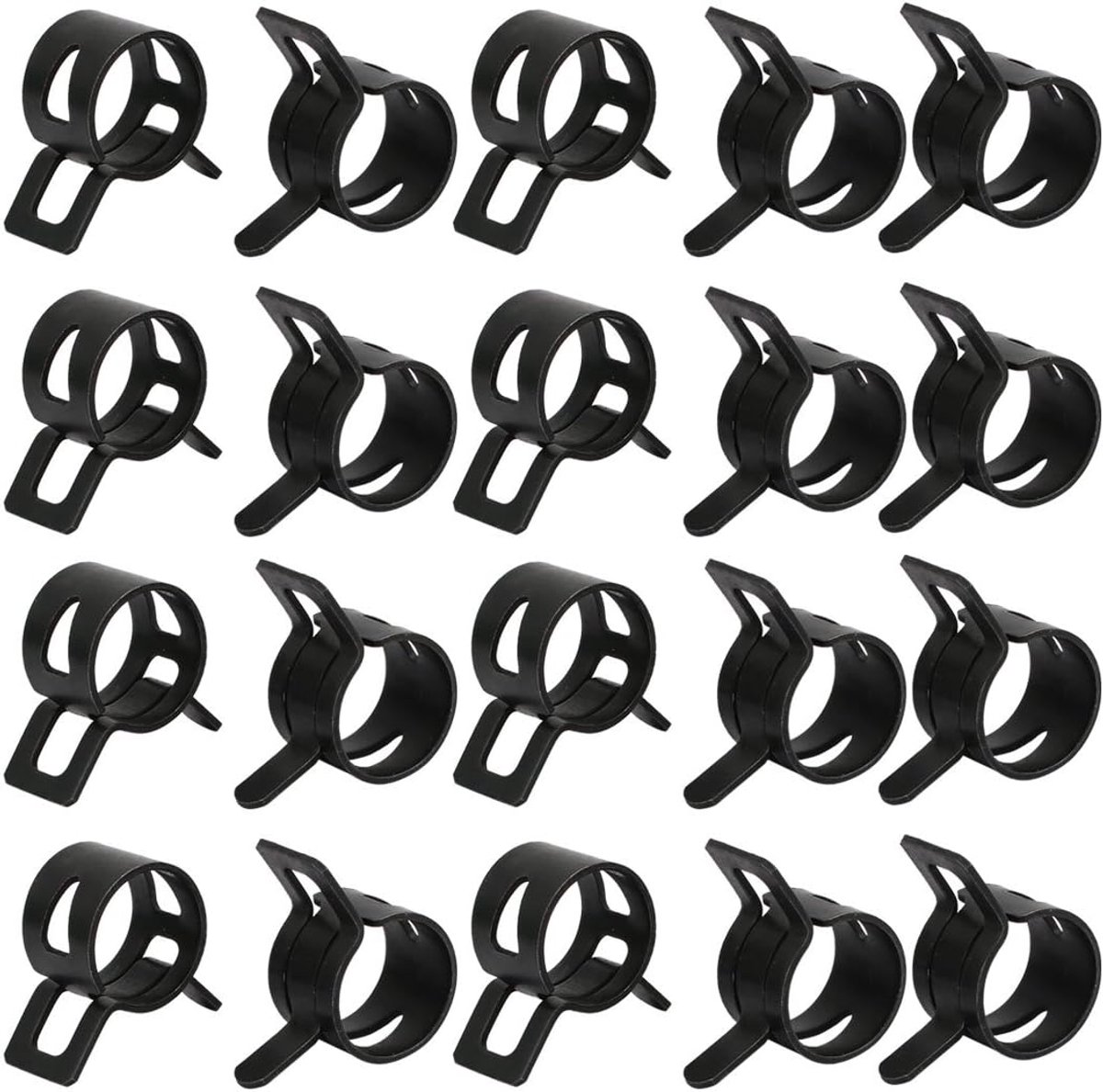 sourcing map 20 stuks 15 mm veer slangklem veerbandklem buisklem slang klem DE de