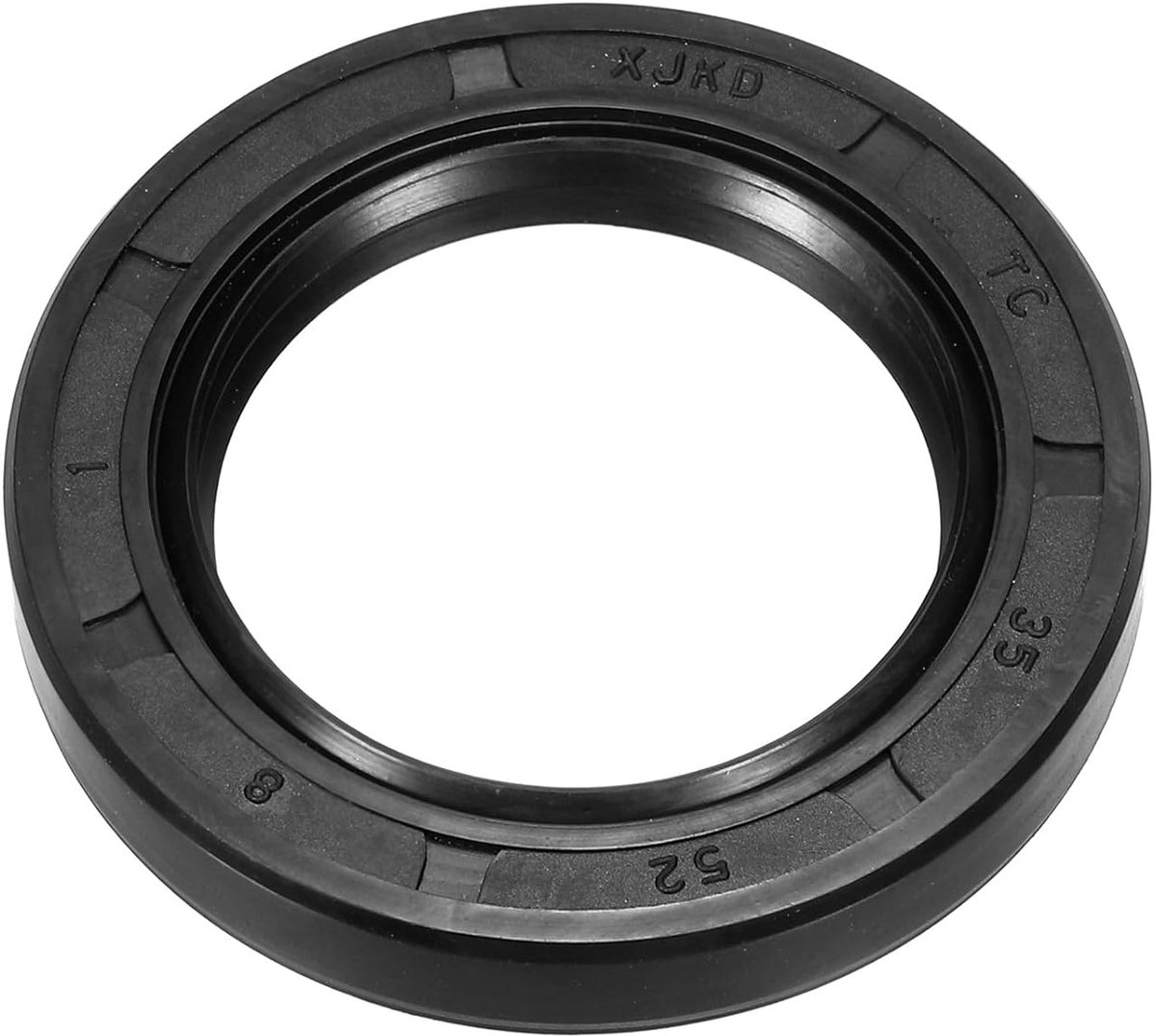 Olieafdichting, 35 mm x 52 mm x 7 mm nitril rubberen afdekking, dubbele lippenveer, TC-olieschachtafdichting voor golflagers, zwart