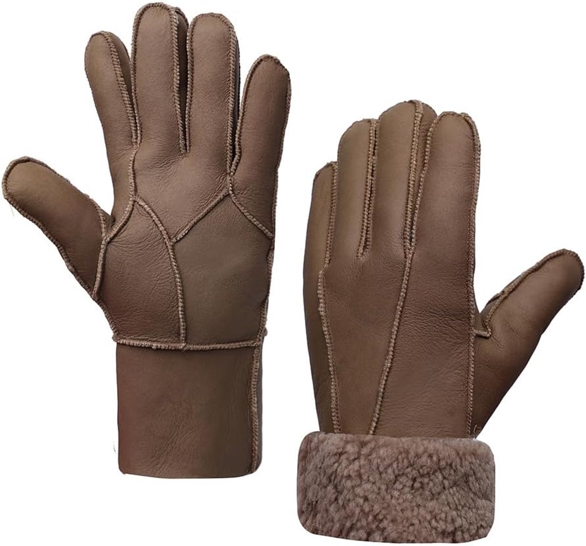 Handschoenen Warme Shearling Wol Gevoerd