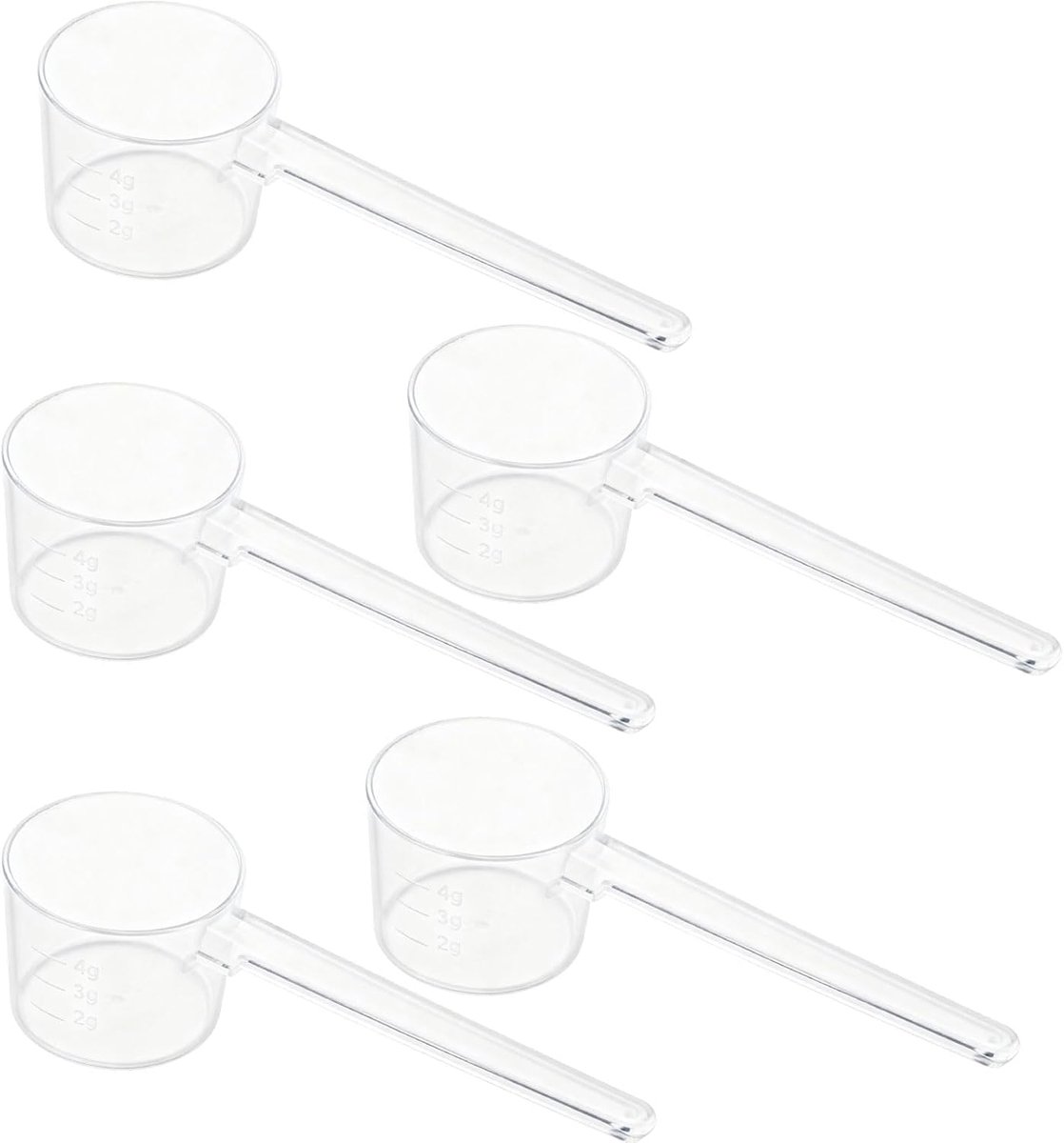 5 stuks maatschep, 5 g eiwitschepset, multifunctioneel keukengereedschap voor poeders, bakken, gezondheidszorg, creatine, vloeistoffen, koken, fitness