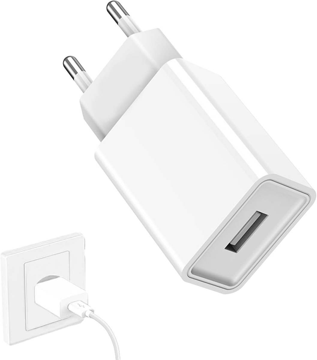 5 V 2 A, 1 verpakking USB-oplaadadapter, USB C-stekker compatibel met e-booklezer/speelgoed/hoofdtelefoon/led-licht/monitoring/mobiele telefoons