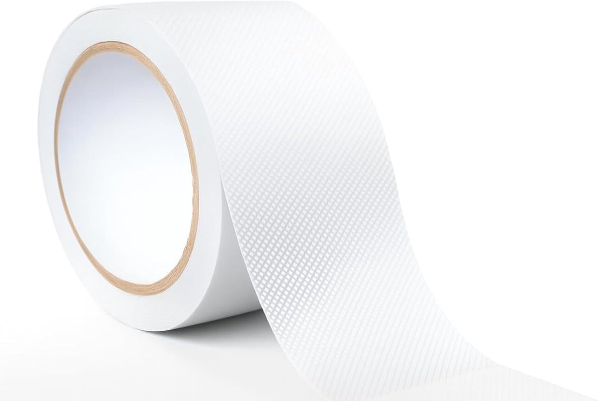 zelfklevend, waterdicht, wit, 5 cm x 7 meter, antislip plakband voor trappen, treden, badkamers, veiligheidsband voor kinderen, senioren, huisdieren (5 cm x 7 meter)