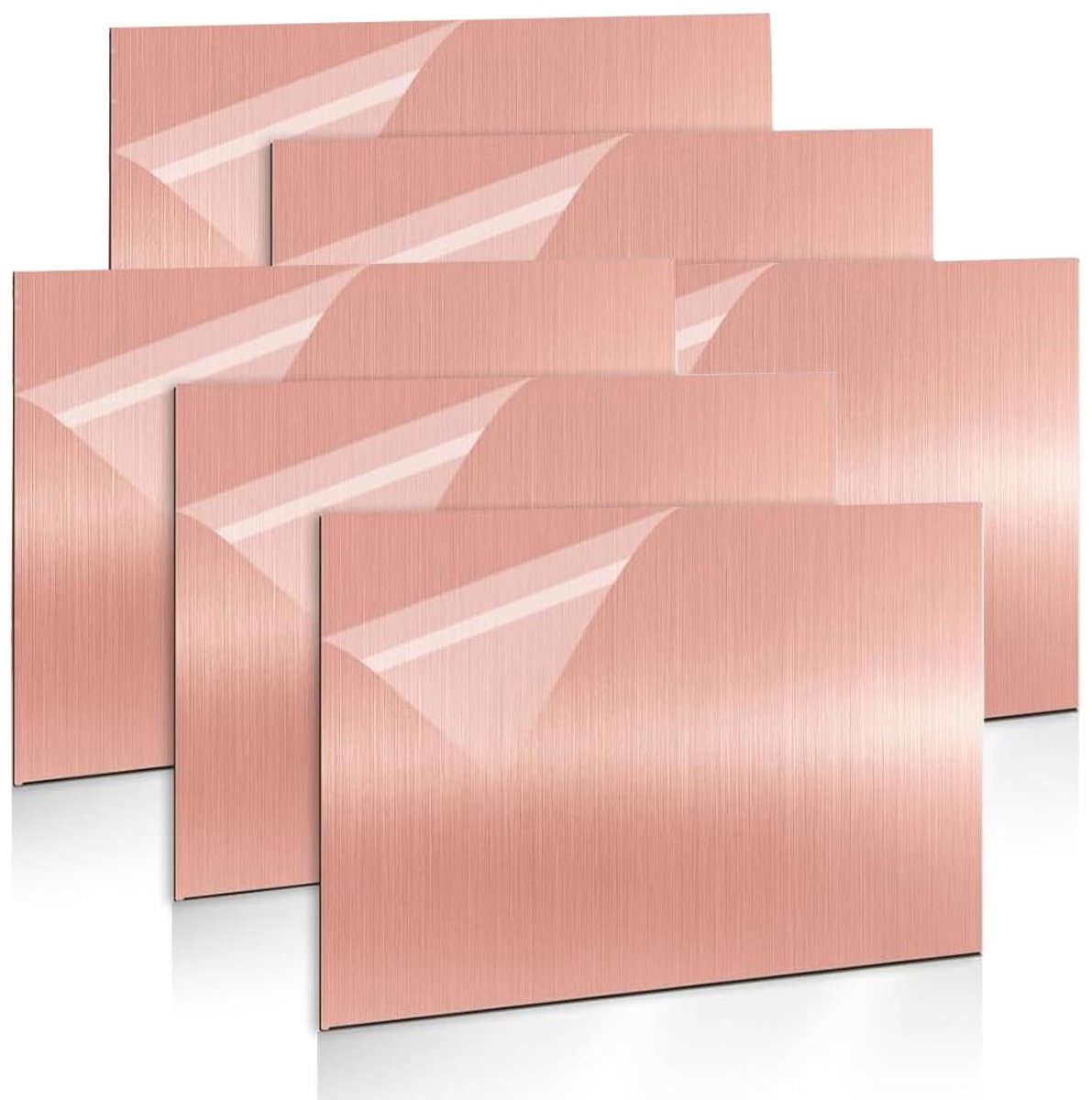 ABS kunststof plaat, 30 x 20 cm, 6 stuks lasergraveerplaat, lasergravure, kunststof plaat, 1,3 mm graveerplaat, blanco lasers om te graveren, schilderijen, doe-het-zelf knutselen, snijden