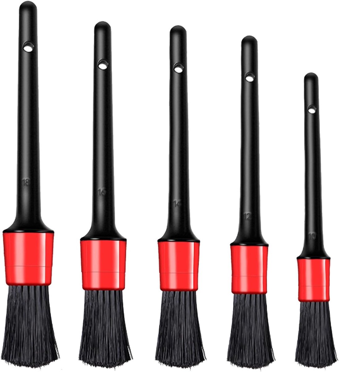 5PCS Car Interior Cleaning Brush Soft Bristle Detailing Tool for Air Conditioner Vents Wheel Hub Gaps and Detailed Areas Gentle on Surfaces Multifunctional Design Lightweight User