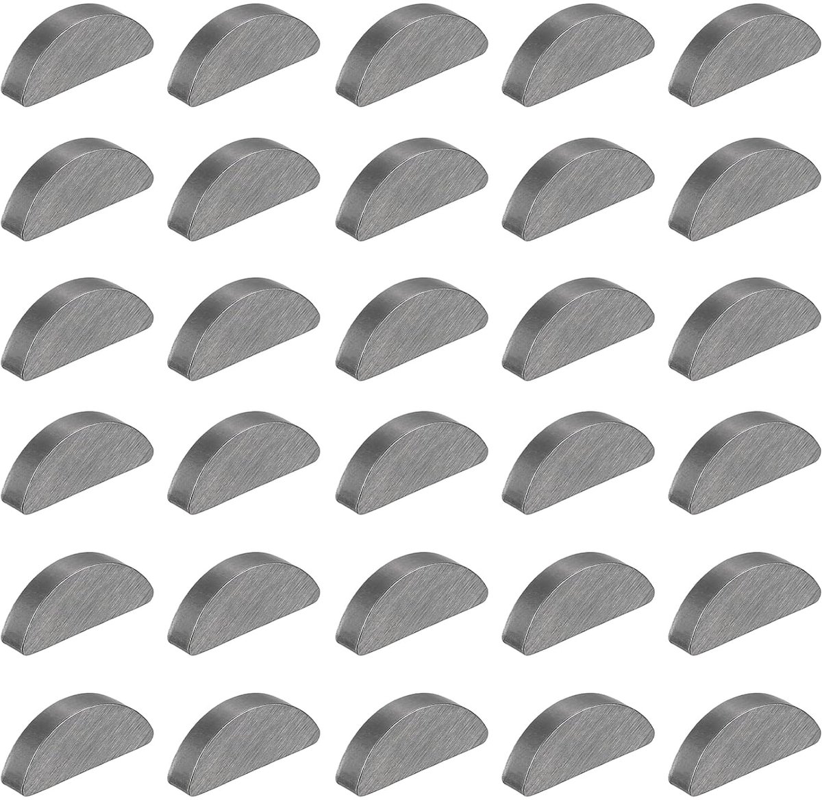 30 stuks schijfveer, 19 x 4 x 7,5 mm veerwiggen, assortiment, riemschijf parallelle aandrijfassleutel, paspoorveren voor vliegwiel, riemschijven, krukassleutel