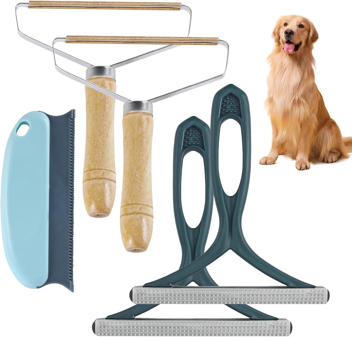 SnelShoppen - 5PCS Lint Shaver, Lint Verwijderaar, Draagbare Lintborstel, Huisdierhaar Verwijderaar, Kattenhaar Verwijderaar, Hond Kauwhaar Verwijdera