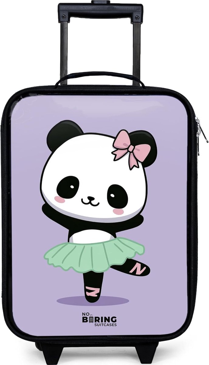 Kinderkoffer compact 48x31x19 cm - Panda - Lichtgewicht - Ideaal voor op reis - ShopVlot