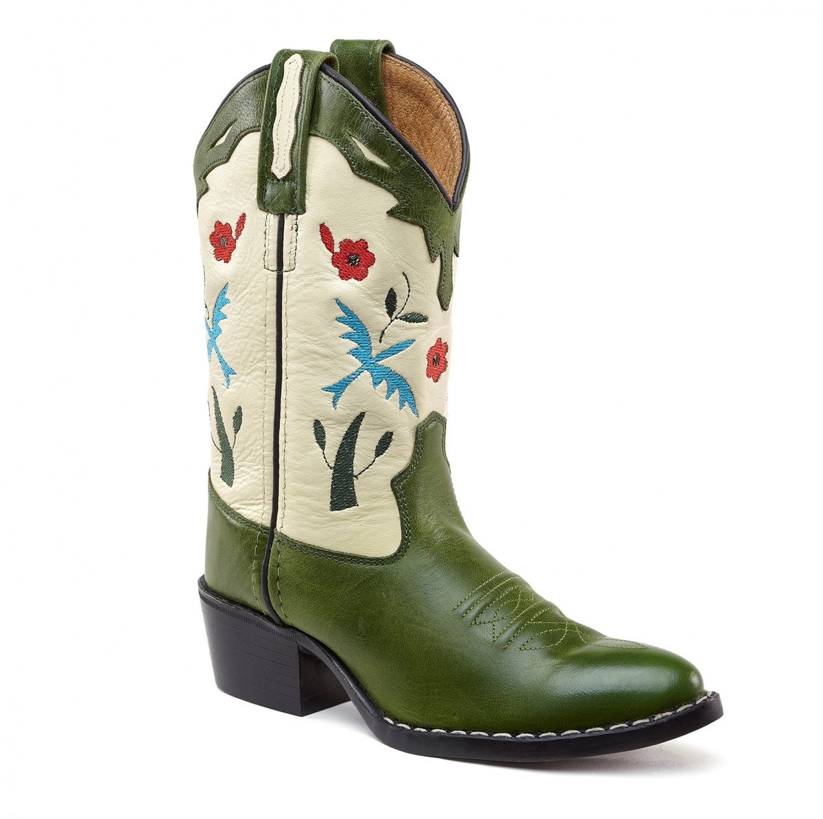 Bootstock Bluebird Green Cowboylaarzen - Kinderen - Groen - Leer