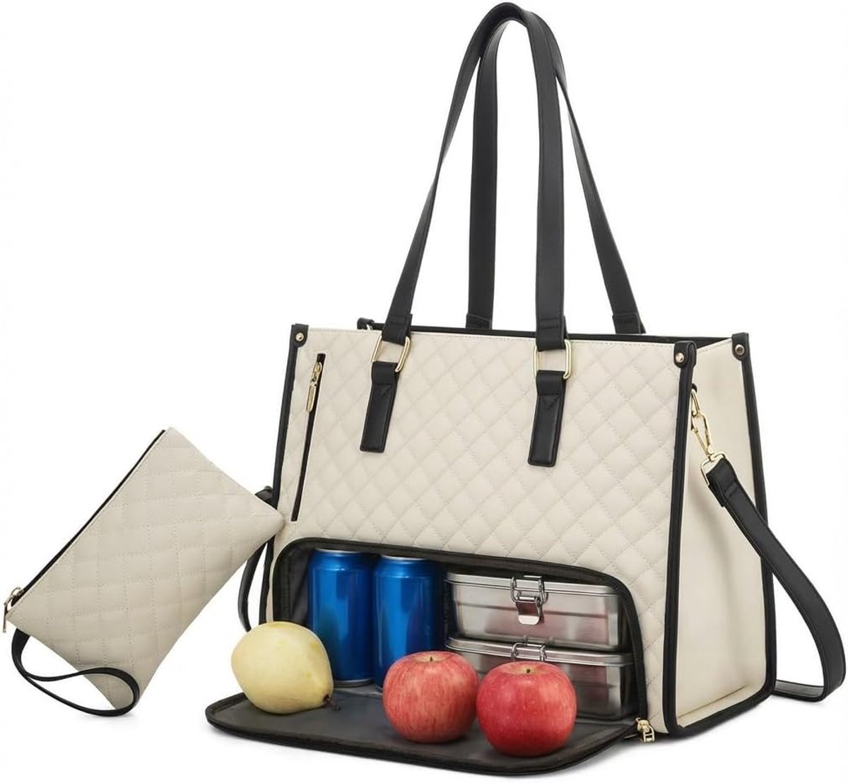 Lunchtas 15.6 Inch - 2-in-1 design - geïsoleerd - perfect voor kantoor en picnics - SnelShoppen