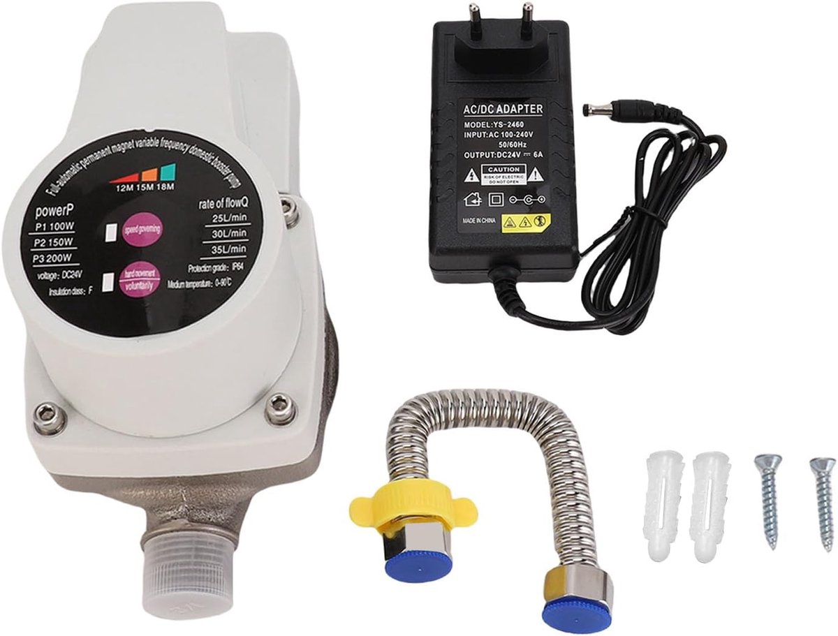 Waterpomp 25/30/35 L/min - Slimme verhogingspomp - 3 snelheden - Energiebesparend en stil - SnelShoppen