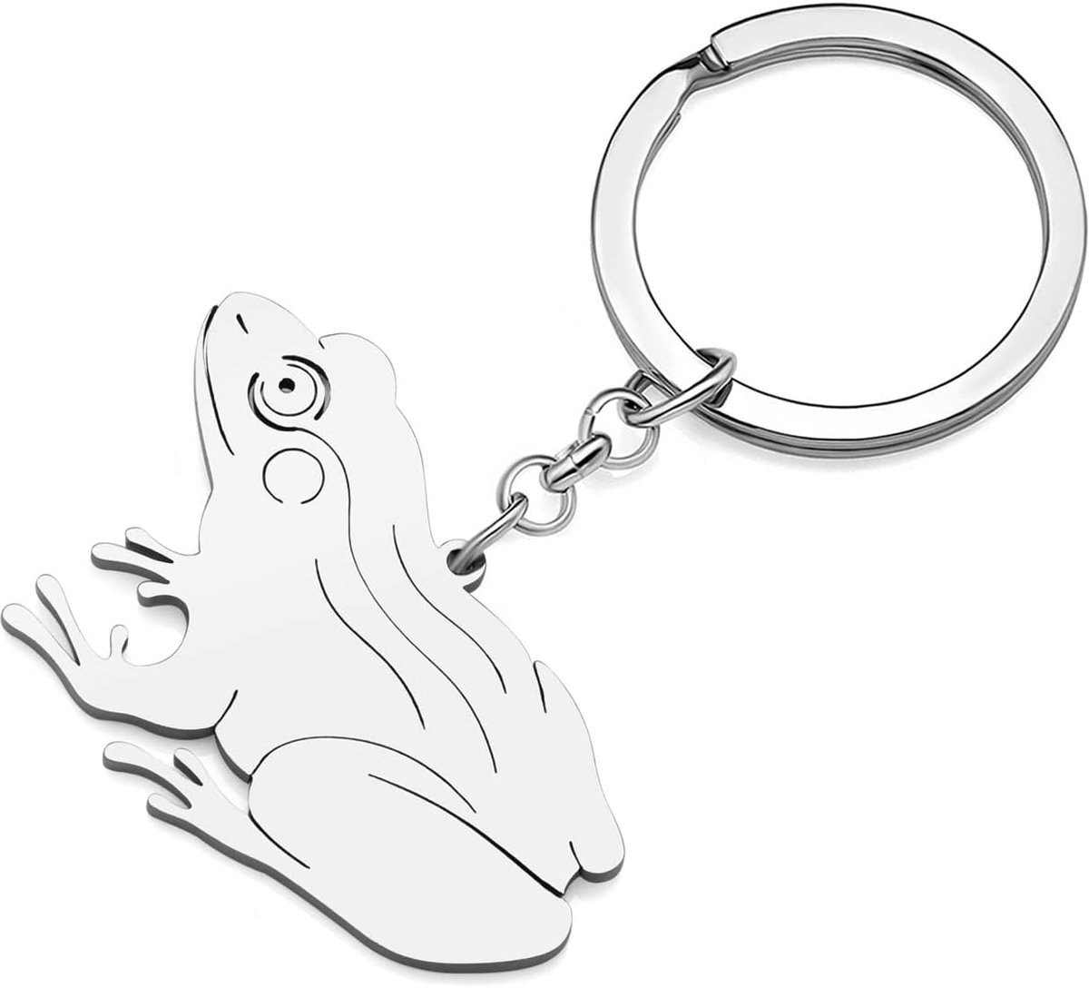 Kikker Sleutelhanger Portemonnee Auto Sleutelhanger Ringen Charms Kikker Geschenken Voor Vrouwen Meisjes Zomer Sieraden