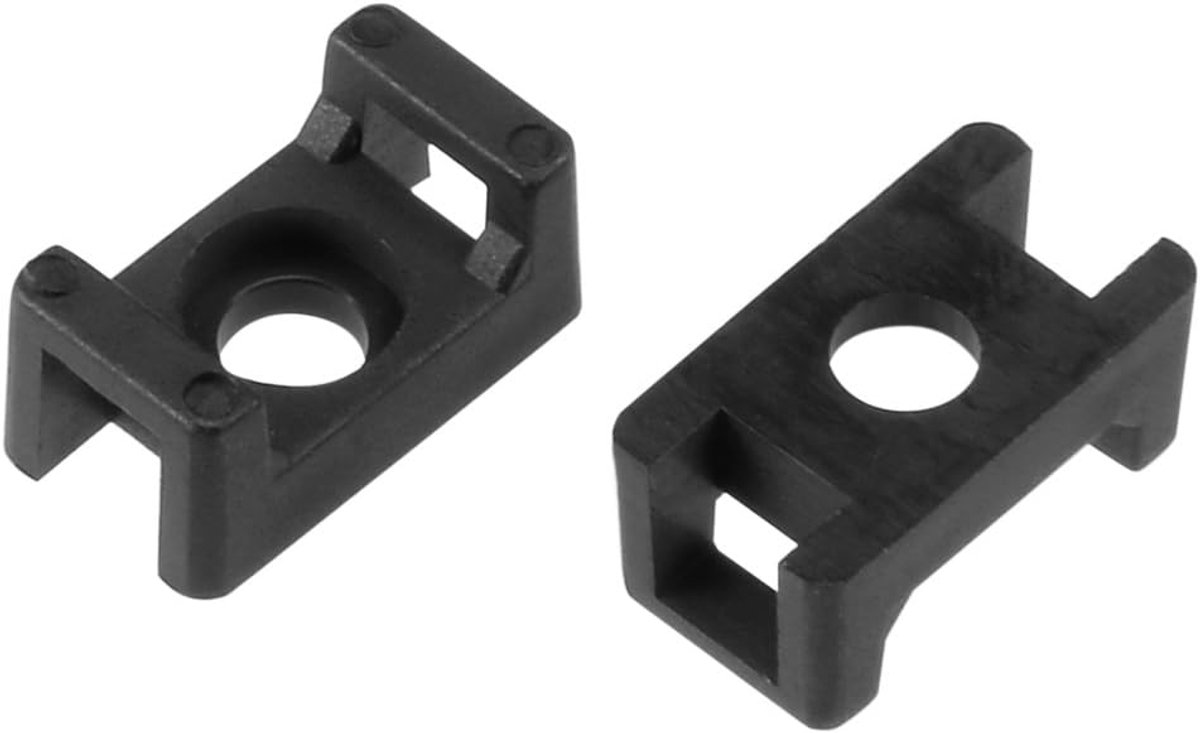 sourcing map 46st. Kabelbinderhouder Zadeltype Draadhouder Nylon 3,8 mm gatbreedte HC-1S DE de
