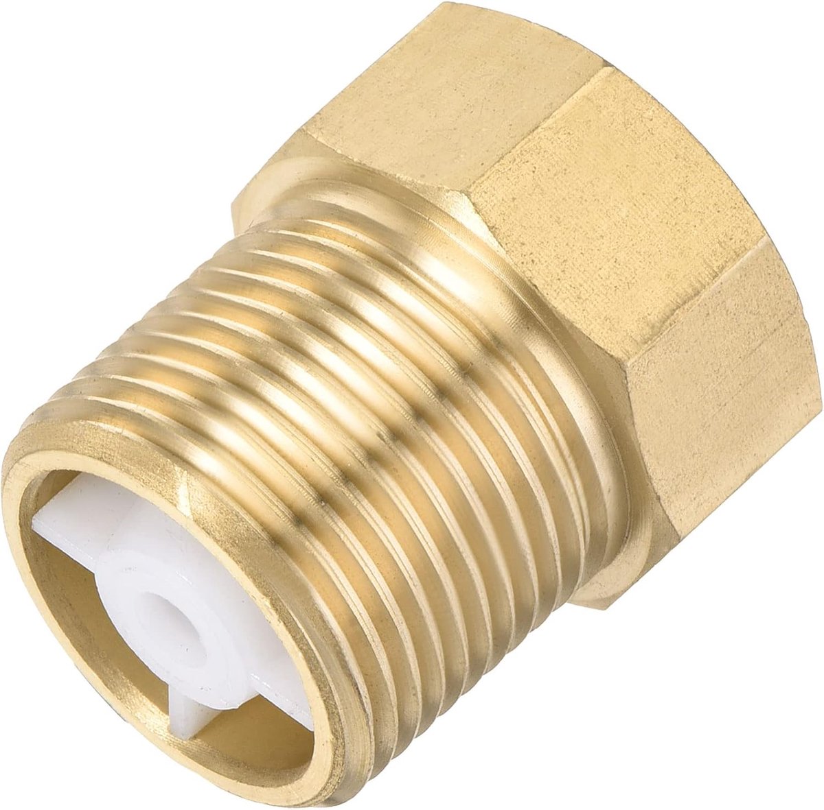 sourcing map Messing terugslagklep G3/4 buitendraad 30 x 33 mm afvoer terugslagpreventie wegwerp terugslagpreventie voor water benzine brandstofleiding