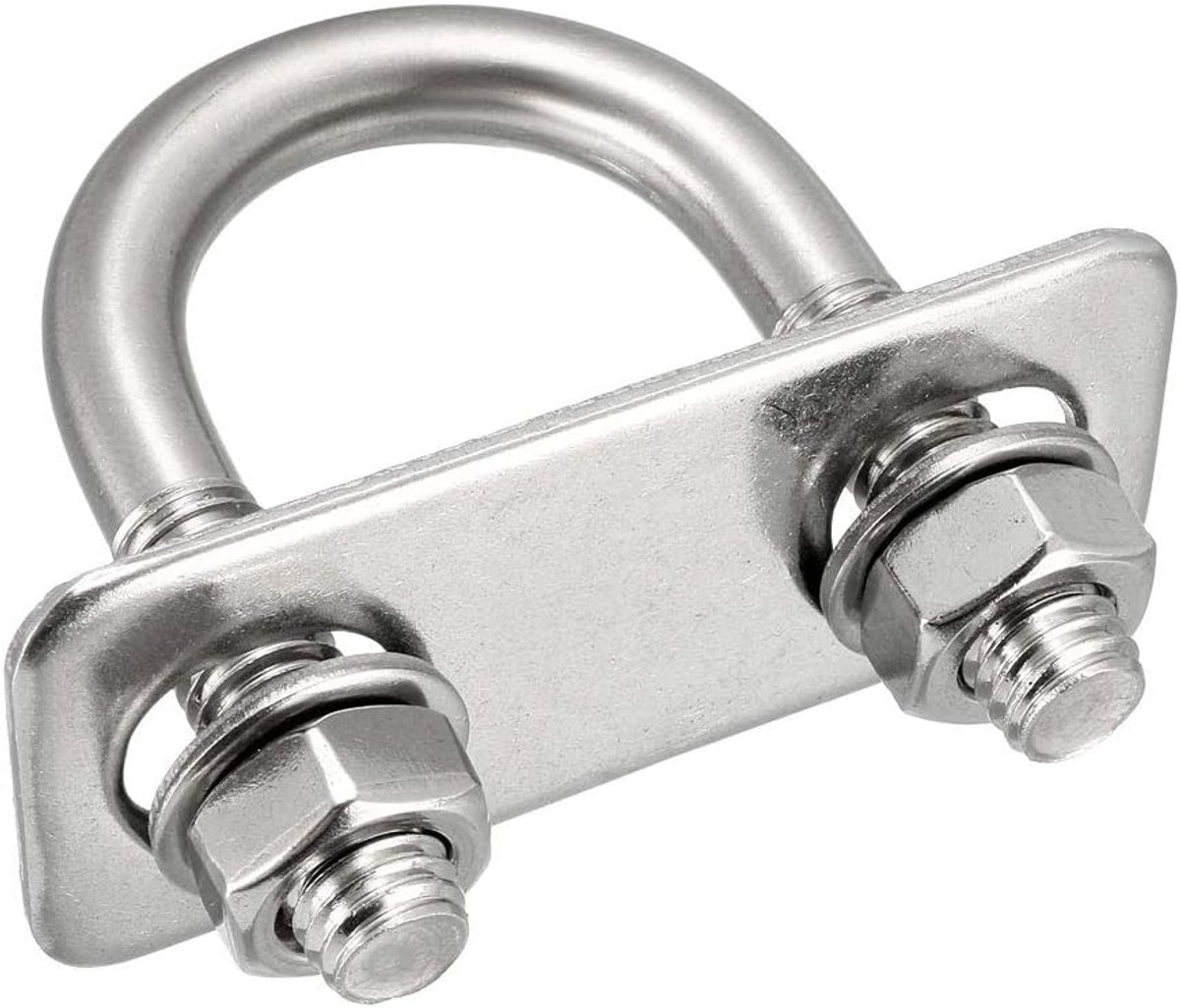 U-bouten 304 roestvrij staal met moeren M6 38 mm binnenbreedte Round,M8,25mm,2Pcs