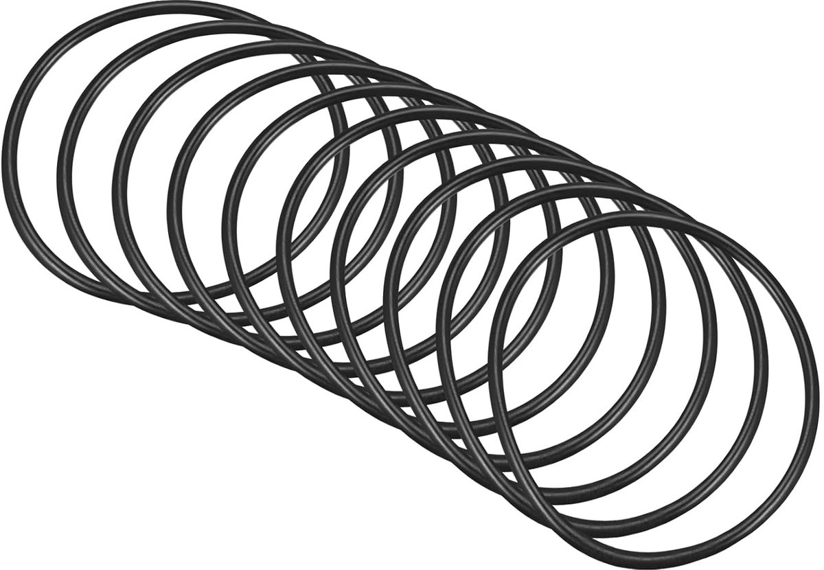 67 mm x 60 mm x 3,5 mm nitril-rubberen afdichtingen x 10 stuks ronde afdichting voor waterkraan loodgieterswerk reparatie afdichting verbinding [zwart]