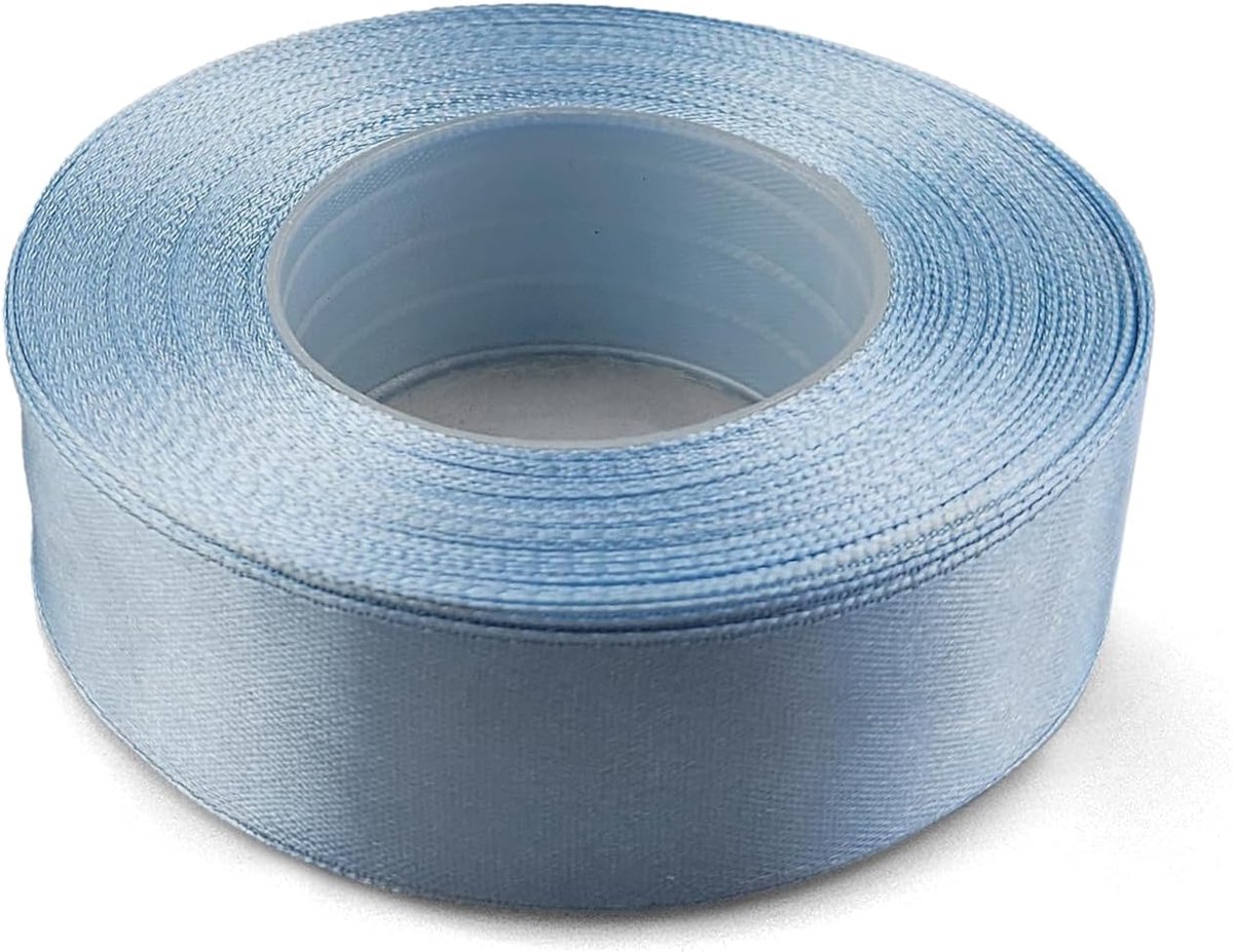 1 satijnen lint 25mmx32m licht blauw decoratieve roll voor crafting bruiloft gift verpakking party familiebijeenkomsten