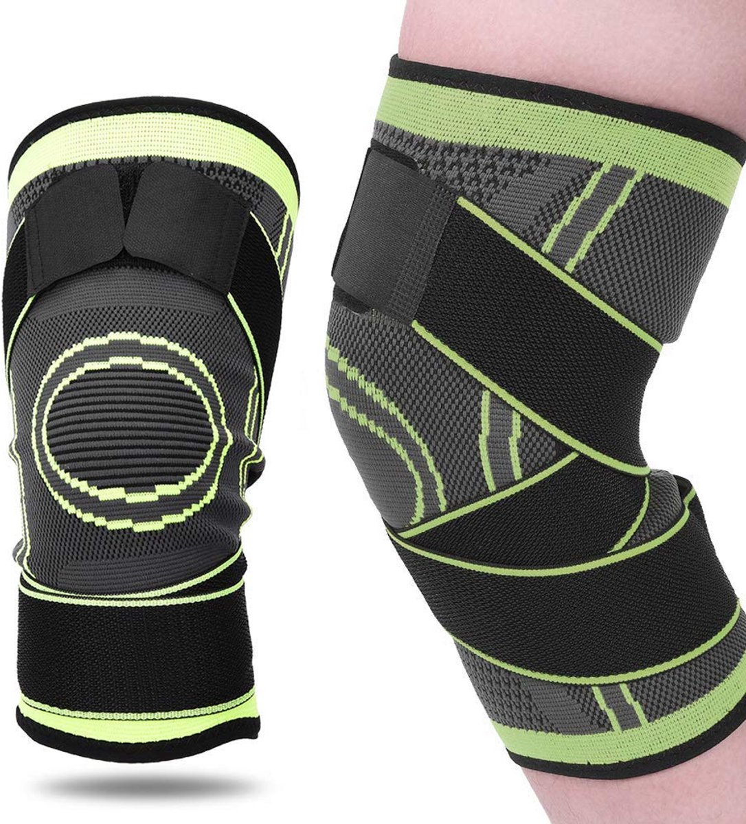 Sport Kniebrace Premium Compressie Knie Mouw Stabiliserende Kniebrace Ondersteuning voor Artritis Pijn en Ondersteuning (XL)