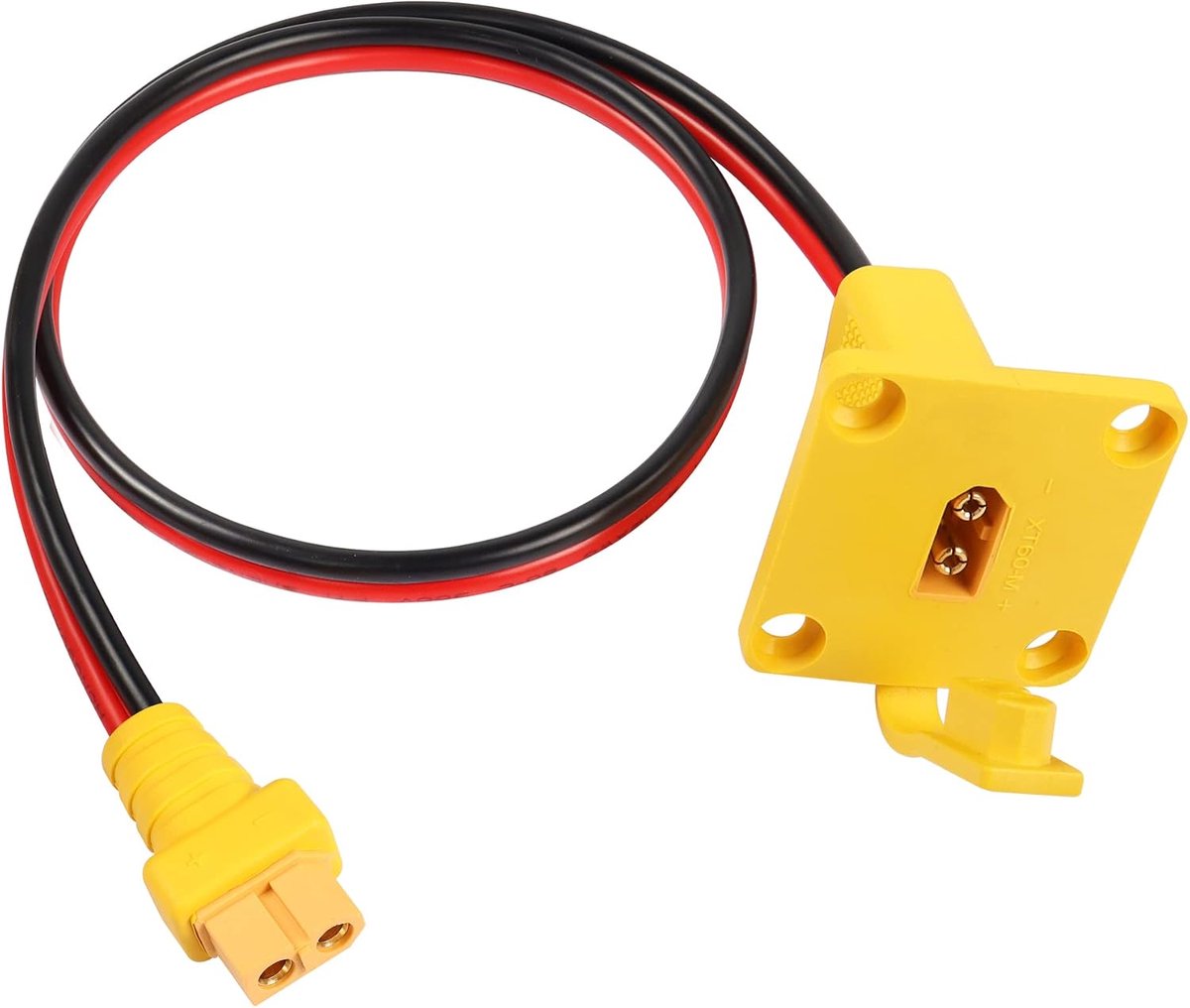 Adapter met paneel kabel XT60 laadkabel XT60 stekker naar aansluiting stroomkabel voor zonnepaneel E-Bike Fatshark Skyzone FPV Monitor (60CM)