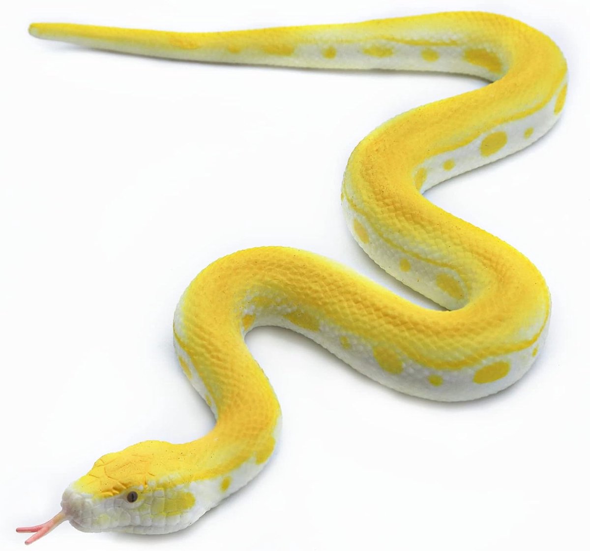 slangen speelgoed zachte rubberen slangenfiguur tuinslang vogels schrikken eekhoorn python slang speelgoedfiguren stressverminderend speelgoed Halloween strijk rekwisieten (Python)