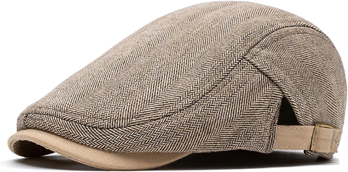 meioro Herenbaret van katoen, uniseks pet voor heren, winter, Regolabile in Misto Lana Cappelli Gatsby Cabbie Beret Heren Newsboy Hoed Flat Cap voor heren