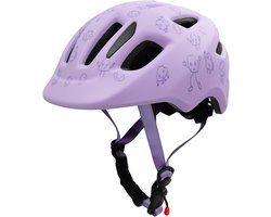 GO-OFF FIRST Kinderhelm - Extra Veilige Fietshelm voor Kinderen - Voor Fietsen en Skaten - Kind vriendelijke Jongens en Meisjes Helm van 1 - 4 Jaar - Lila - Maat XS