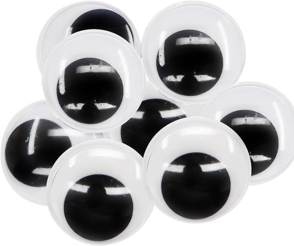 8 Stuks 75 mm Grote Zelfklevende Zwarte Plastic Stickers voor Creatief Scrapbooking en Decoratie