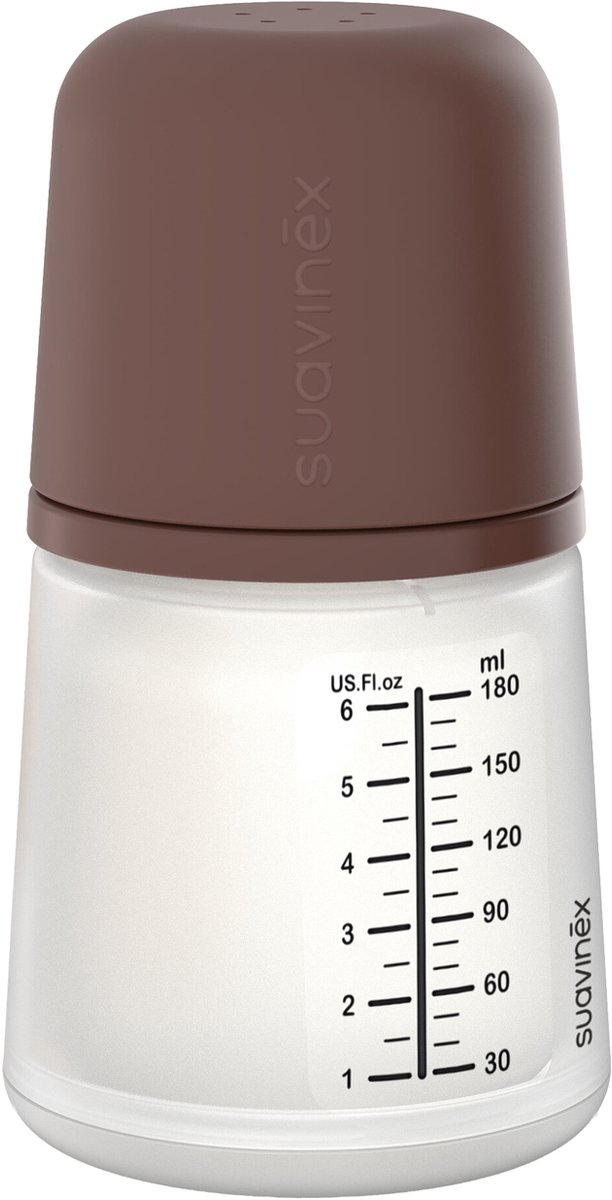 Suavinex Zero Zero Anti-Koliek Fles Borstvoeding - One Size - 180ml - Deep van Suavinex — afbeelding 4