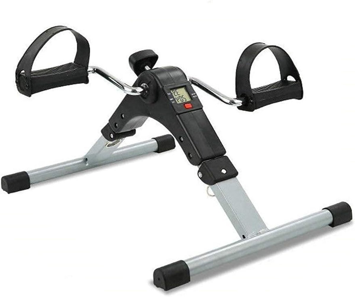 Opvouwbare Peddaltrainer - Voetpedaal Fiets - Been en Arm Training - Elektronisch Display - Draagbaar - Zwart