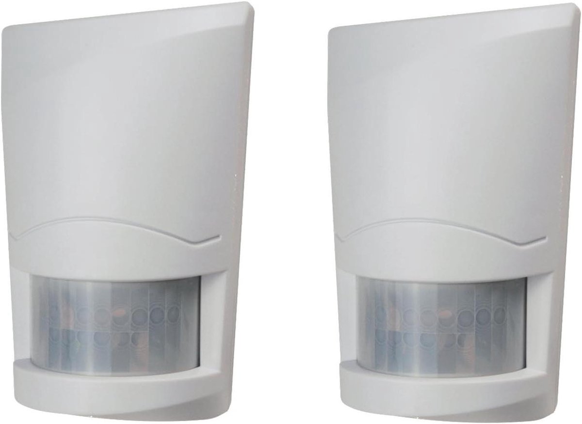 Bewegingsmelders Set - Draadloze Sensoren - Huisbeveiliging - Sabotagebeveiliging - 12m 90° - Wit