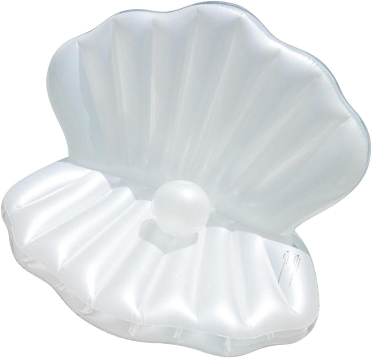 Opblaasbaar Zwembad - Drijvend Pad - Waterpret - Uniek Schelpdesign - 160 x 130 cm - Wit