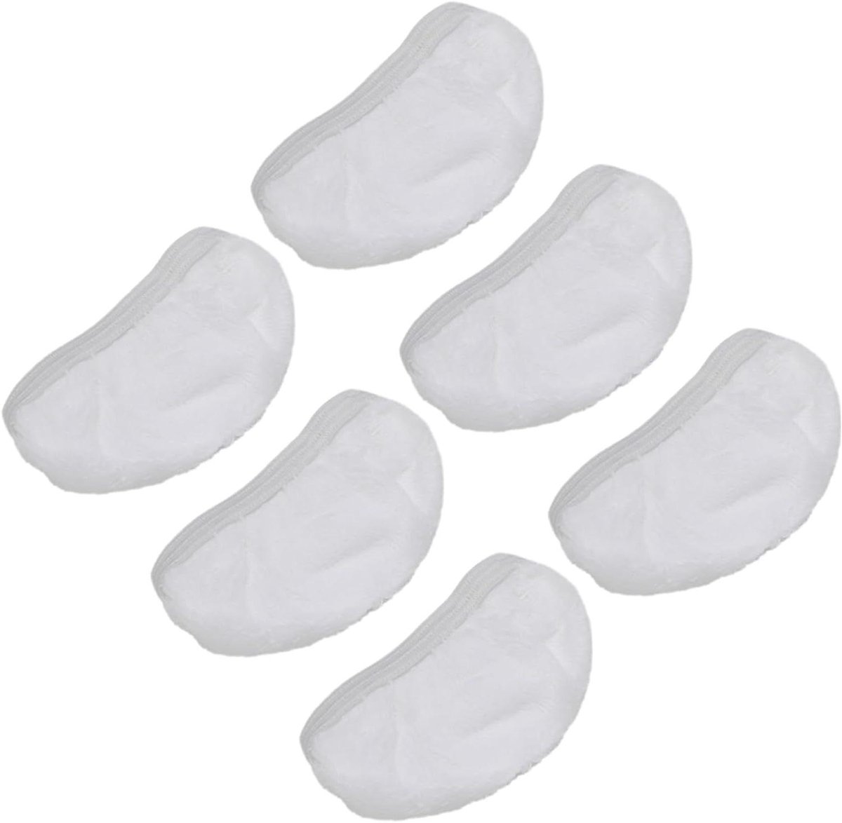 Mop Doeken Pads - Stoomreiniger Doeken - Grondig Reinigen - Precieze Pasvorm - 6 Stuks - Wit
