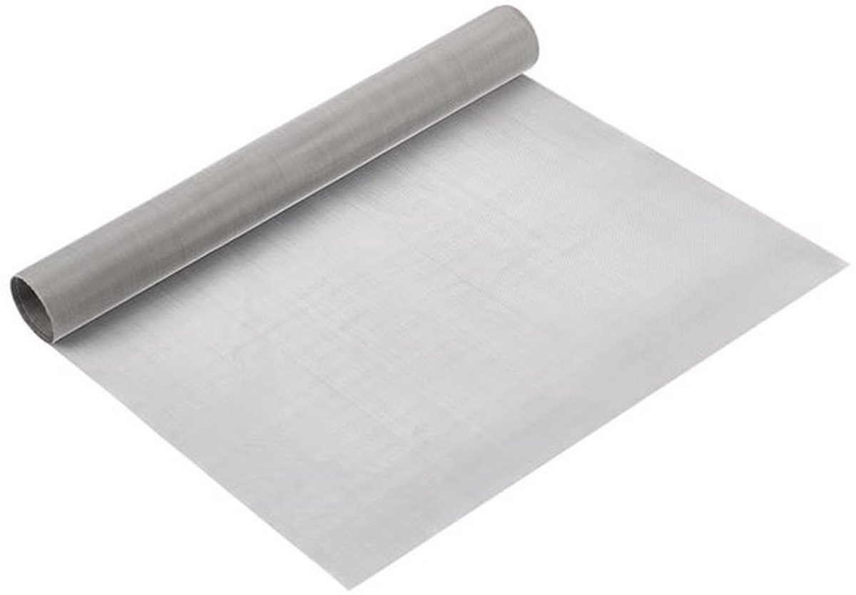 Gaas 80 Micron - Roestvrij Staal 304 - Geweven Gaas - 40 x 200 cm - Slijtvast - Eenvoudig te Snijden - Metaalgaas