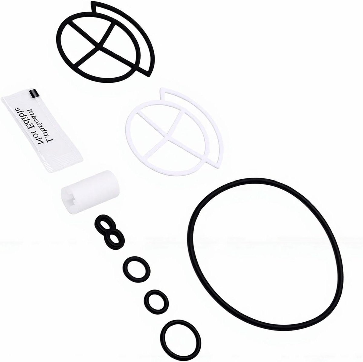 Waterontharder Afdichtingsset - O-ringen Kit - Watersysteem Onderhoud - OEM Kwaliteit - 6 stuks - Wit
