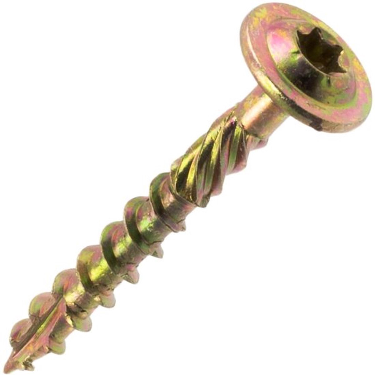 Set van 50 houtschroeven, Ø 5 x 40 mm met brede kop - roestvrij staal, timmerwerk, multiplex.