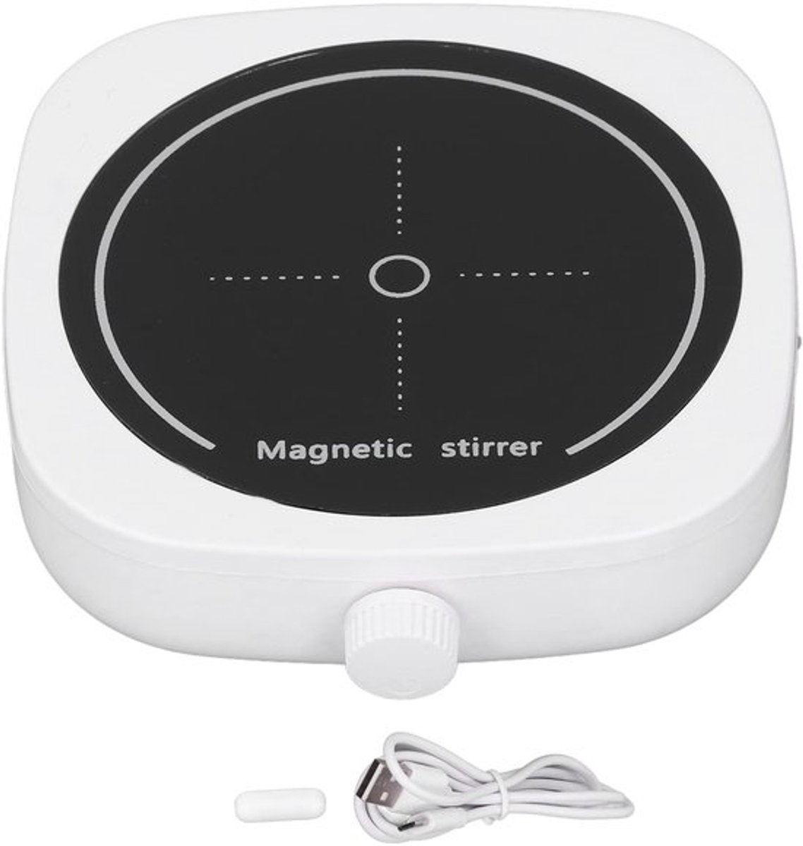 Vloeistofmixer Geruisloze Werking - Draagbare Roerder - Mini Laboratorium - Multifunctioneel Gebruik - Tot 1 L - Ruimtebesparend - Magneetroerder