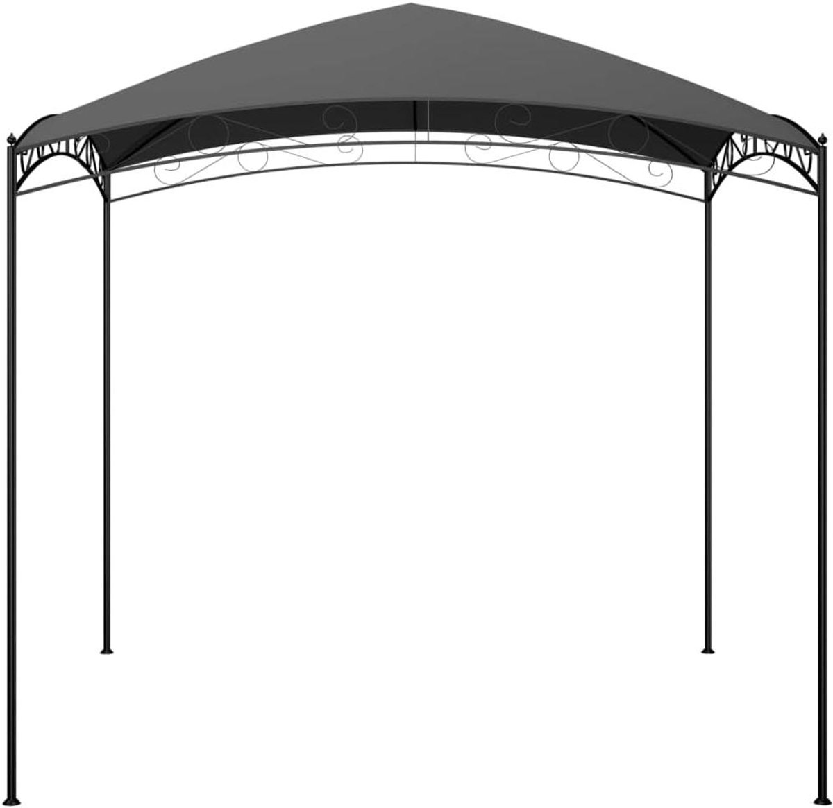 Robuust Paviljoen - Feesttent Tuin - Buitenfeesten Organiseren - Weerbestendig PA-gecoat dak - 3 x 3 meter - Antraciet