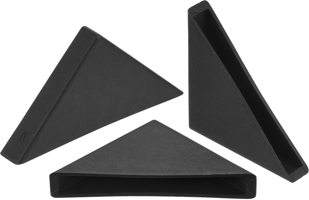 Dailygoods - Pack van 50 Plastic Hoekbeschermers - Voor Glas en Spiegels - Zwart