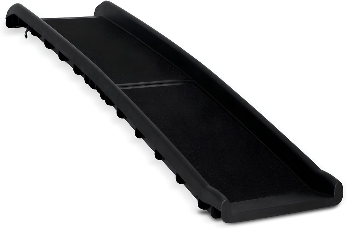 JCP® Hondenloopplank - Laadvermogen 90kg - Hondentrap - Draagbare Hondentrap - Zwart - 156cm x 40cm x 10cm