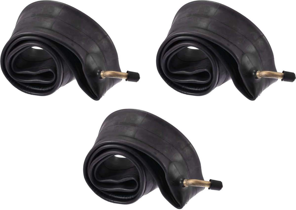 SnelShoppen - 3 Stuks 14 Inch Fiets Binnenband 14x2.125 Rubber met 45mm Lange Gebogen Ventiel voor Kinderfietsen, Bovenste Kwaliteit en Duurzaamheid