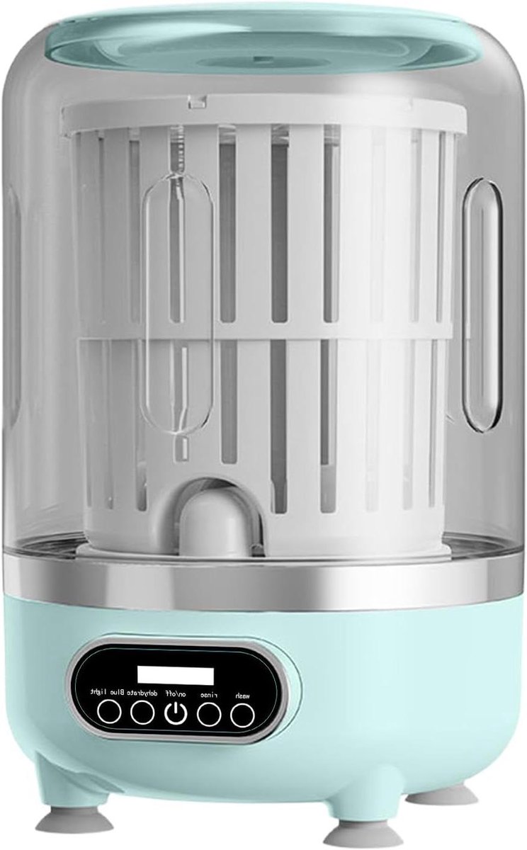 Mini Wasmachine Reis Wasmachine Draagbaar Ondergoed Wassen Met Centrifuge Mand 18 cm Roze