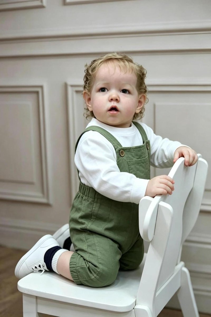 Babypop Meisje - Levensechte Pop - Kind Ontwikkeling - Volledig Vinyl - 50 cm - Katoenen Kleding