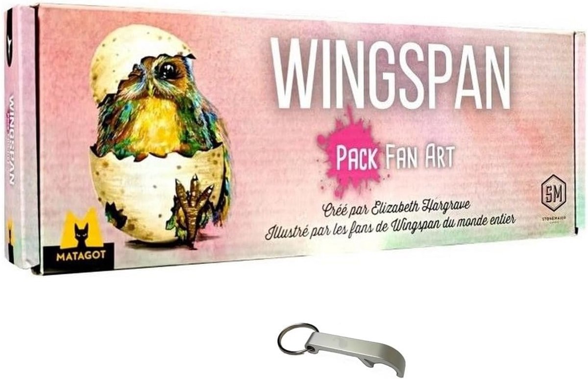 SnelShoppen - Wingspan Set Fan Art + 1 Decap Blumie - Unieke Fan Art Spelaccessoires voor Bordspellen, Creatief Design, Perfect voor Spelletjesavonden