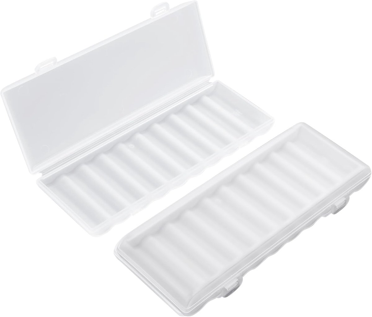 AA batterijopberghouder 10 stuks - transparant plastic - beschermt tegen kortsluiting - ideaal voor thuis en onderweg - ShopVlot
