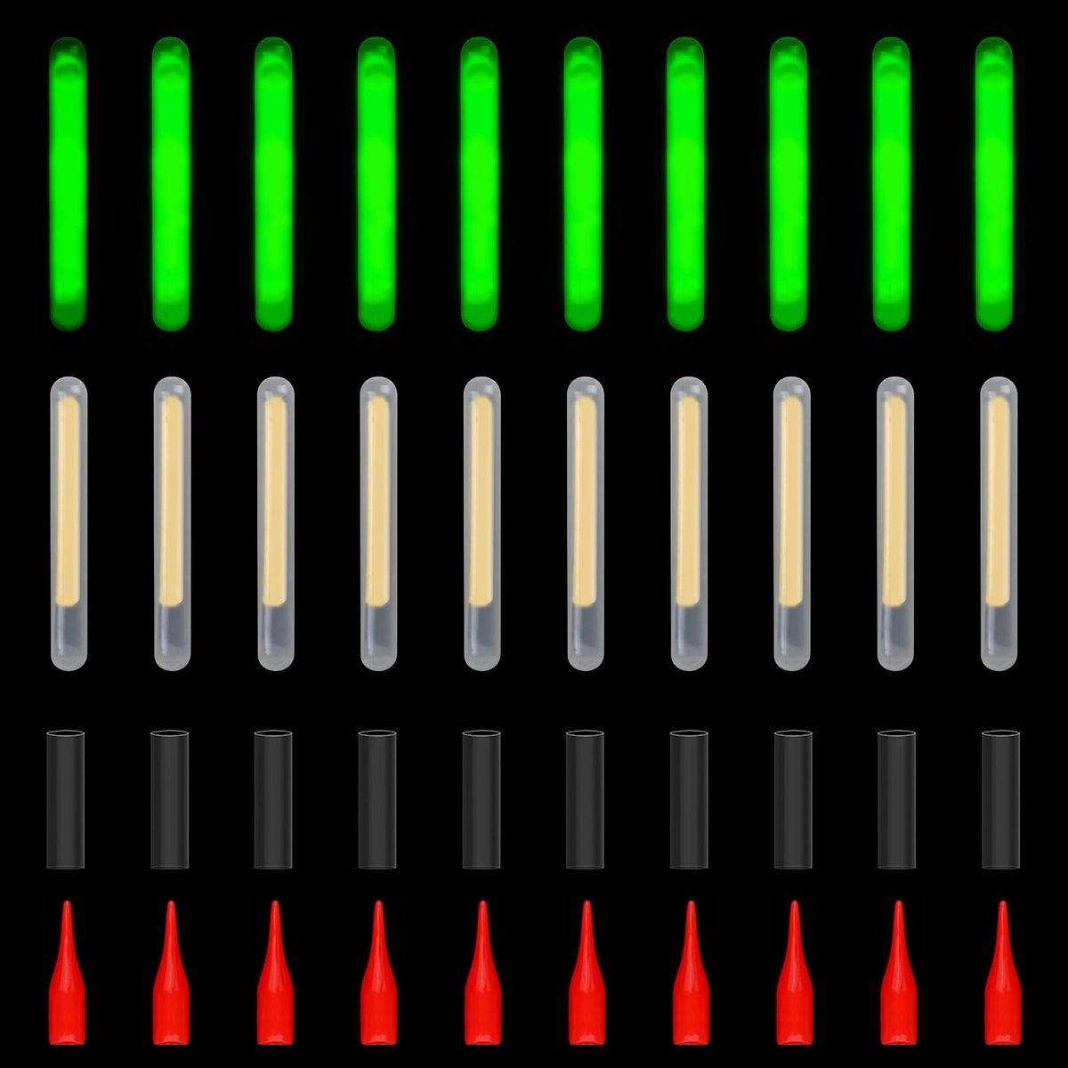SnelShoppen - Croch Knicklichten Vissen Lichtsticks - Helder & Langdurig Licht, Waterdicht, Eenvoudig te Activeren, 100 Stuks (E: 4,0 mm) voor Nachtvi